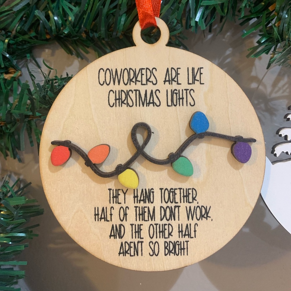 Funny Coworker Christmas ornaments